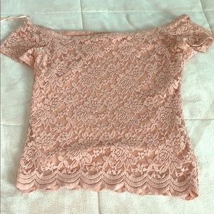 Pink Lace Top